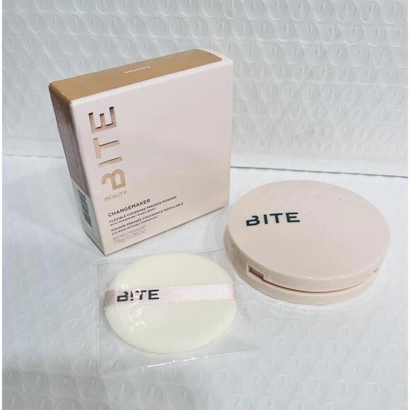 Bite Beauty Changemaker Flexible Coverage Pressed Powder Shade Medium 2 NIB - Picture 2 of 4